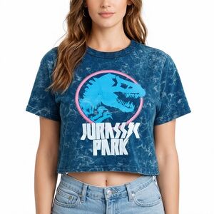 Blue Jurassic Park Graphic Tee